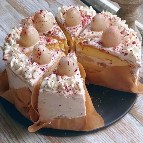 ⏰🎂 Lychee Rose Whole Cake (荔枝玫玫蛋糕).