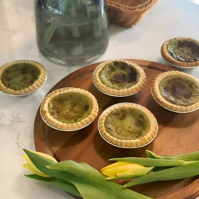 Matcha Mochi Egg Tart Box (盒装抹茶麻薯蛋挞）.