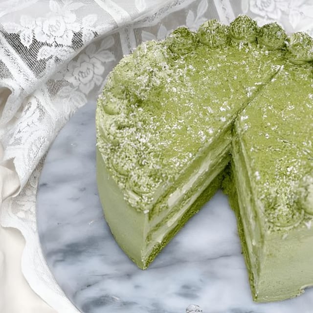 ⏰🎂 Matcha Yuzu Whole Cake (抹茶柚子蛋糕）.