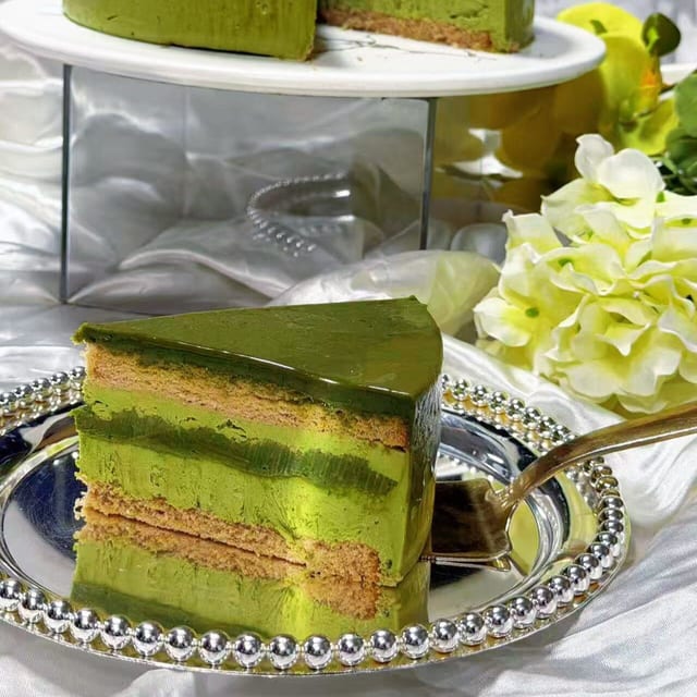 Matcha Nama Chocolate Cake Slice 五重厚抹切块.