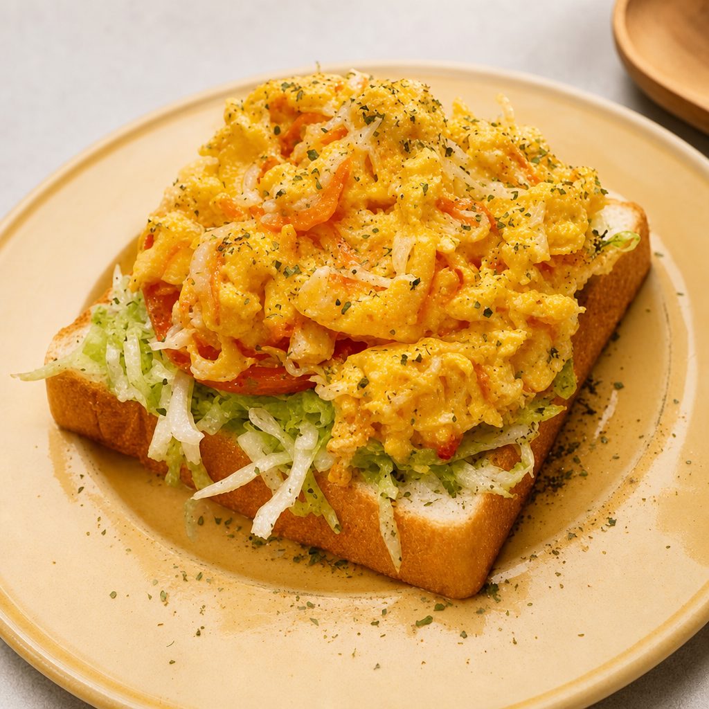 Crab Egg Drop Sandwich (芝士蟹柳厚蛋三明治).