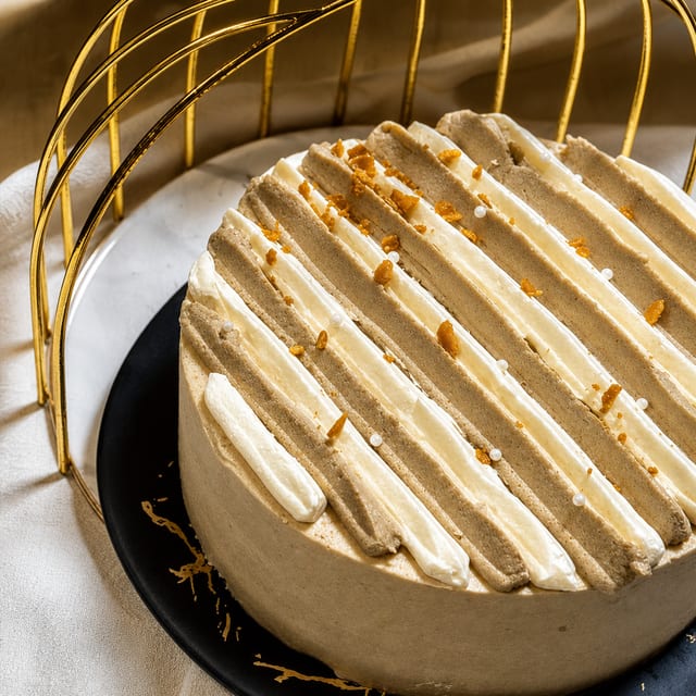 ⏰🎂 Hojicha Caramel Pear Whole Cake (焙茶焦糖雪梨蛋糕).