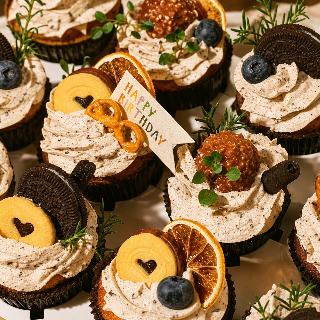 ⏰🎂 Salty Oreo Cupcake Box (咸奶油奥利奥纸杯蛋糕).
