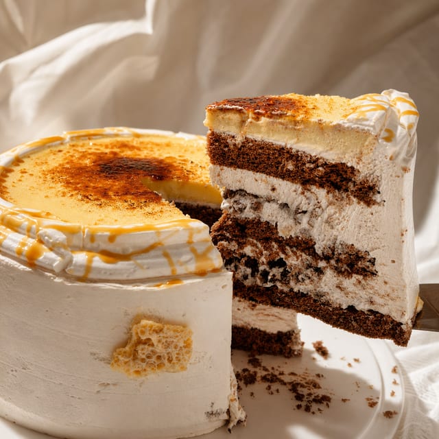 Crème Brûlée Cloud Slice 烤布蕾奶皮子切块.