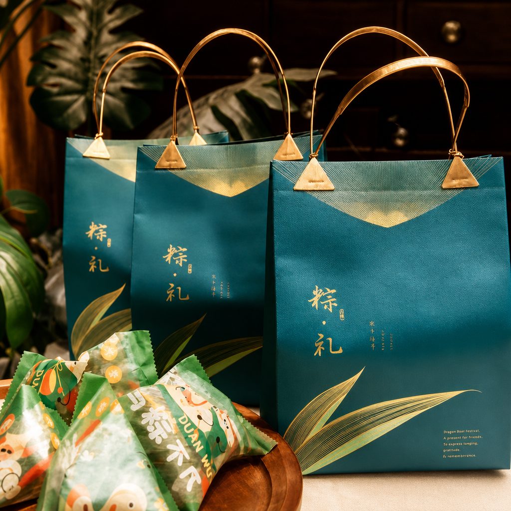 Handmade Rice Dumpling Gift Bag (Vacuum Packed, 4 Pcs) 手工粽子真空礼袋 (4个装).